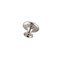 Minu 1.3" Diameter Brushed Nickel Mushroom Knob Multipack (Set of 10)